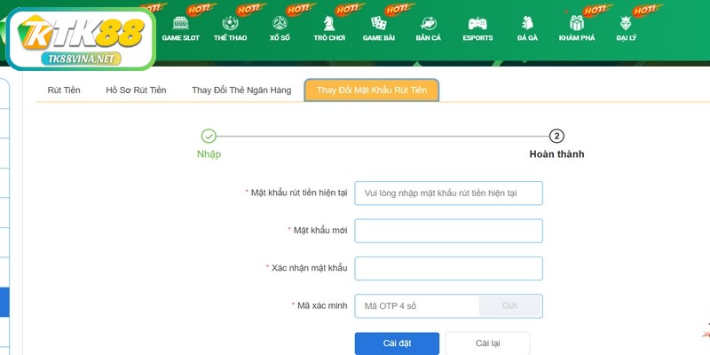Số dư thực tế trong tài khoản của bạn phải đạt mức tối thiểu để rút