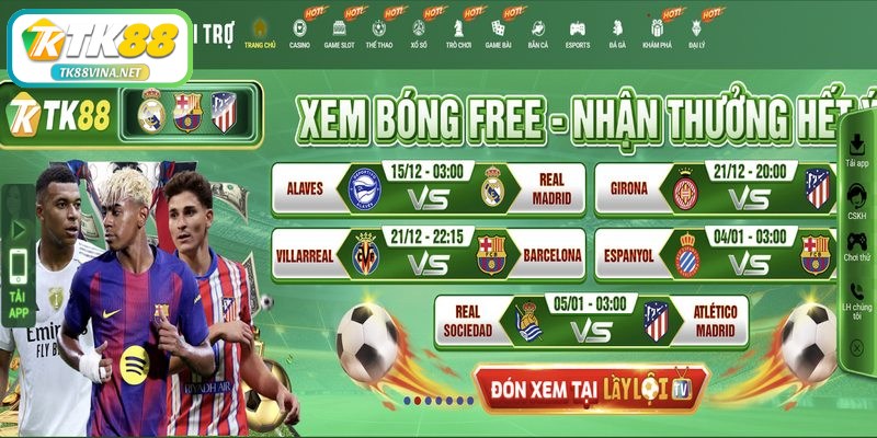 Thể thao TK88 cung cấp một nền tảng trực tuyến đa dạng và phong phú